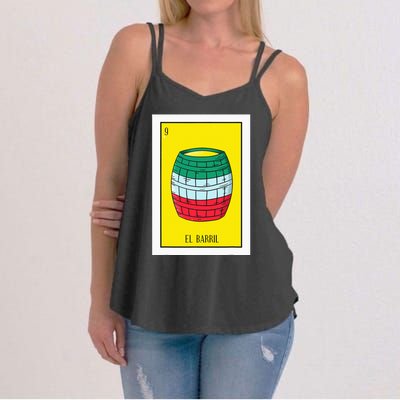 El Barril Lottery Gift The Barrell Card Mexican Lottery Women's Strappy Tank