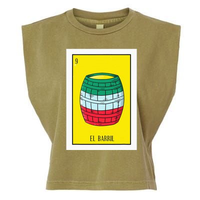 El Barril Lottery Gift The Barrell Card Mexican Lottery Garment-Dyed Women's Muscle Tee