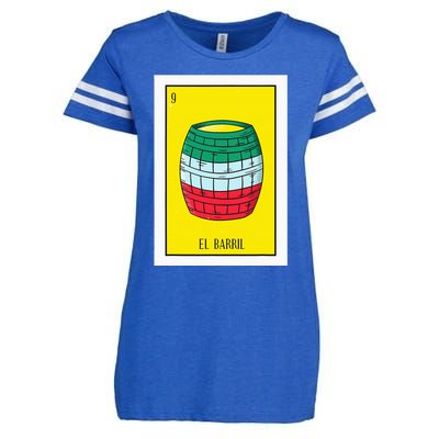 El Barril Lottery Gift The Barrell Card Mexican Lottery Enza Ladies Jersey Football T-Shirt