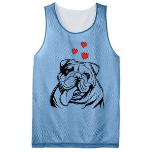 English Bulldog Love Cute Bully Dog Mom Funny Women Gift Mesh Reversible Basketball Jersey Tank