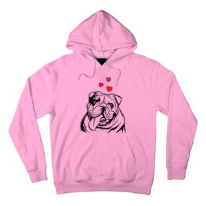 English Bulldog Love Cute Bully Dog Mom Funny Women Gift Hoodie