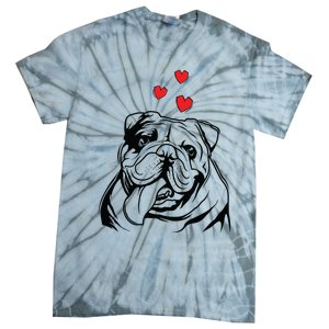 English Bulldog Love Cute Bully Dog Mom Funny Women Gift Tie-Dye T-Shirt