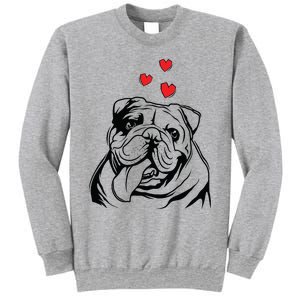 English Bulldog Love Cute Bully Dog Mom Funny Women Gift Sweatshirt