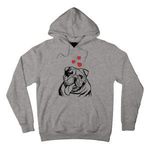 English Bulldog Love Cute Bully Dog Mom Funny Women Gift Tall Hoodie