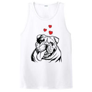 English Bulldog Love Cute Bully Dog Mom Funny Women Gift PosiCharge Competitor Tank