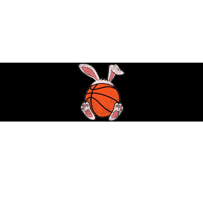 Easter Basketball Lover Bunny Ears Ball Cute Rabbit Sport Bumper Sticker