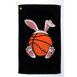 Easter Basketball Lover Bunny Ears Ball Cute Rabbit Sport Platinum Collection Golf Towel