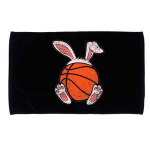 Easter Basketball Lover Bunny Ears Ball Cute Rabbit Sport Microfiber Hand Towel