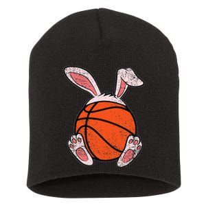 Easter Basketball Lover Bunny Ears Ball Cute Rabbit Sport Short Acrylic Beanie