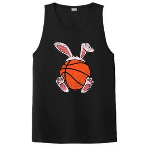 Easter Basketball Lover Bunny Ears Ball Cute Rabbit Sport PosiCharge Competitor Tank