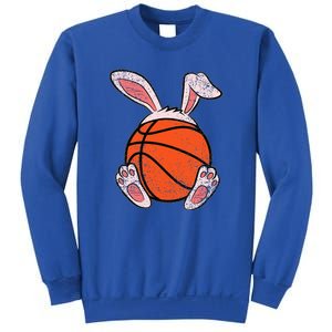 Easter Basketball Lover Bunny Ears Ball Cute Rabbit Sport Sweatshirt