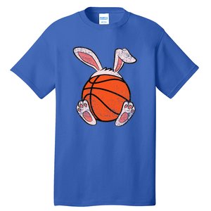 Easter Basketball Lover Bunny Ears Ball Cute Rabbit Sport Tall T-Shirt