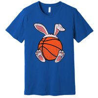 Easter Basketball Lover Bunny Ears Ball Cute Rabbit Sport Premium T-Shirt