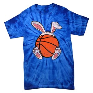 Easter Basketball Lover Bunny Ears Ball Cute Rabbit Sport Tie-Dye T-Shirt