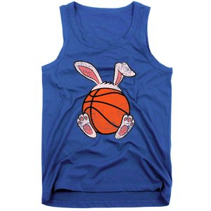 Easter Basketball Lover Bunny Ears Ball Cute Rabbit Sport Tank Top