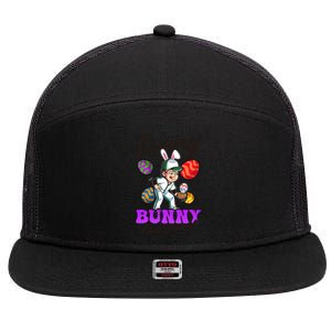 Every Bunny Loves Me Design Easter Baseball Gift 7 Panel Mesh Trucker Snapback Hat