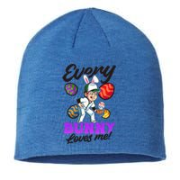 Every Bunny Loves Me Design Easter Baseball Gift Sustainable Beanie