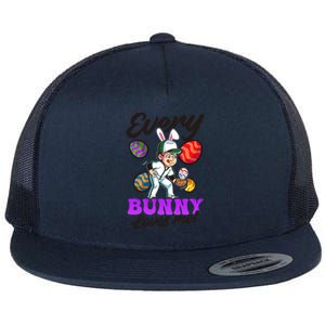 Every Bunny Loves Me Design Easter Baseball Gift Flat Bill Trucker Hat