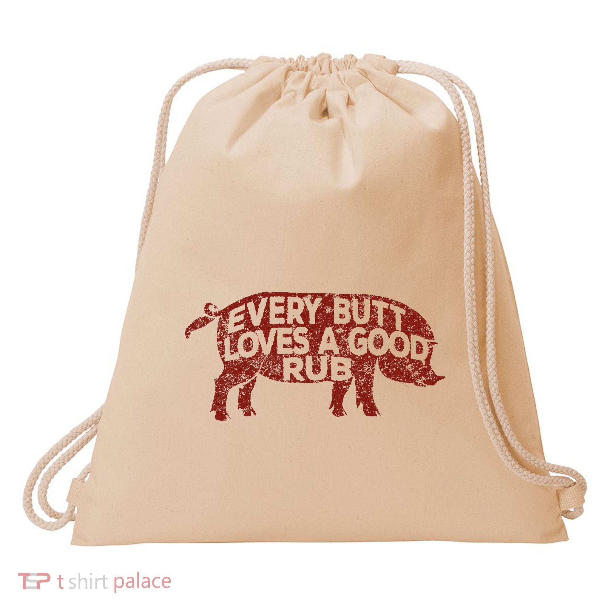 Every Butt Loves A Good Rub Meat Smoking Bbq Drawstring Bag