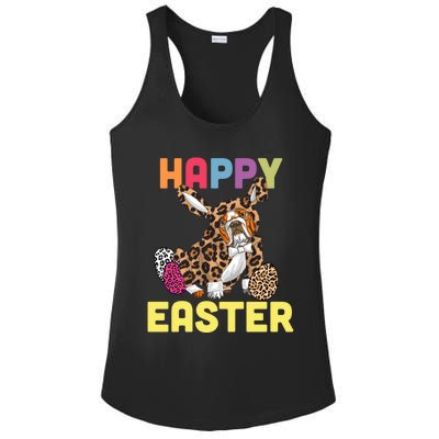 Easter Bunny Leopard Bulldog Palm Sunday Cool Gift Ladies PosiCharge Competitor Racerback Tank