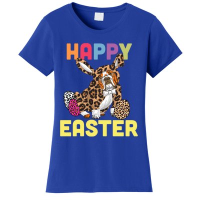 Easter Bunny Leopard Bulldog Palm Sunday Cool Gift Women's T-Shirt