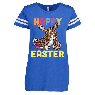 Easter Bunny Leopard Bulldog Palm Sunday Cool Gift Enza Ladies Jersey Football T-Shirt