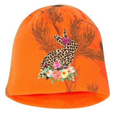 Easter Bunny Leopard Print Women Happy Easter Day Kati - Camo Knit Beanie