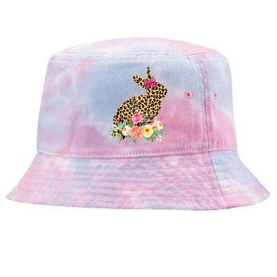 Easter Bunny Leopard Print Women Happy Easter Day Tie-Dyed Bucket Hat