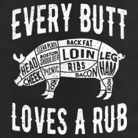 Every Butt Loves A Rub Funny BBQ Meat Smoker Barbecue 11oz C Handle Ceramic Mug