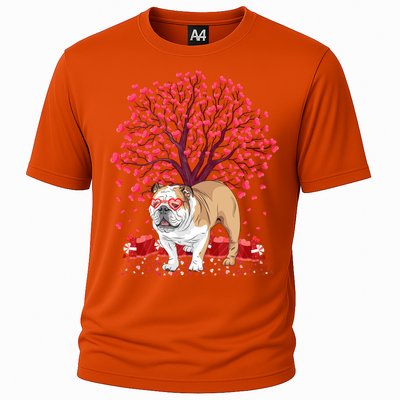 English Bulldog Lover Funny English Bulldog Valentine's Day Gift Cooling Performance Crew T-Shirt