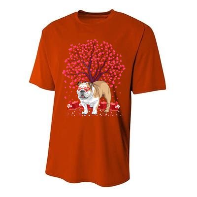 English Bulldog Lover Funny English Bulldog Valentine's Day Gift Performance Sprint T-Shirt