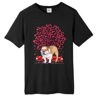 English Bulldog Lover Funny English Bulldog Valentine's Day Gift Tall Fusion ChromaSoft Performance T-Shirt