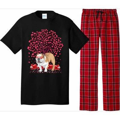 English Bulldog Lover Funny English Bulldog Valentine's Day Gift Pajama Set