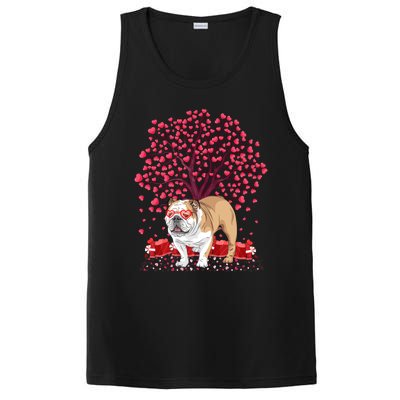 English Bulldog Lover Funny English Bulldog Valentine's Day Gift PosiCharge Competitor Tank