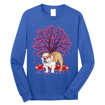 English Bulldog Lover Funny English Bulldog Valentine's Day Gift Long Sleeve Shirt