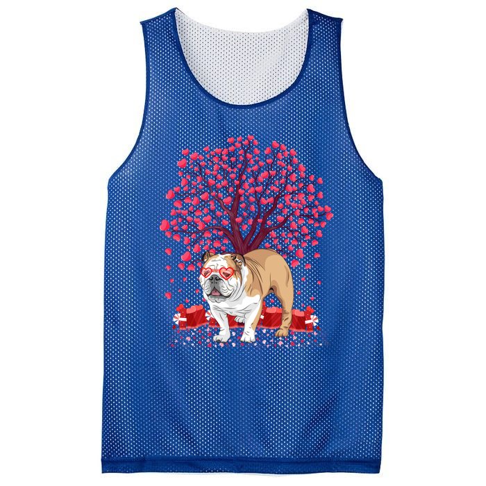 English Bulldog Lover Funny English Bulldog Valentine's Day Gift Mesh Reversible Basketball Jersey Tank