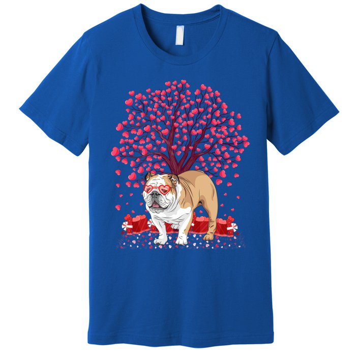 English Bulldog Lover Funny English Bulldog Valentine's Day Gift Premium T-Shirt