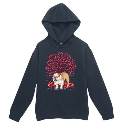 English Bulldog Lover Funny English Bulldog Valentine's Day Gift Urban Pullover Hoodie