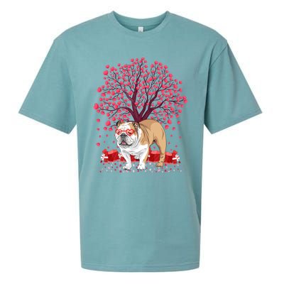 English Bulldog Lover Funny English Bulldog Valentine's Day Gift Sueded Cloud Jersey T-Shirt