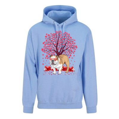 English Bulldog Lover Funny English Bulldog Valentine's Day Gift Unisex Surf Hoodie