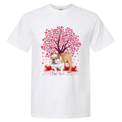 English Bulldog Lover Funny English Bulldog Valentine's Day Gift Garment-Dyed Heavyweight T-Shirt