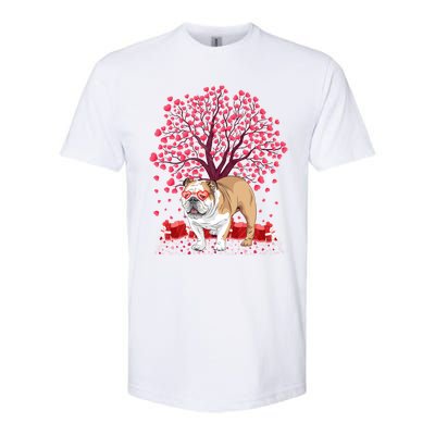 English Bulldog Lover Funny English Bulldog Valentine's Day Gift Softstyle CVC T-Shirt