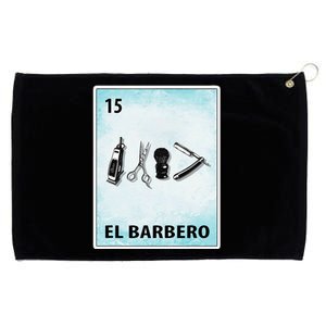 El Barbero Mexican Barber Cards Grommeted Golf Towel