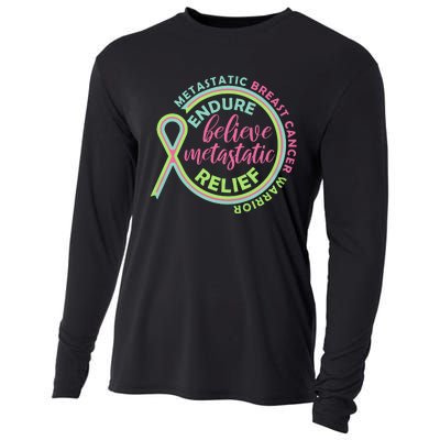 Endure Believe Metastatic Relief Metastatic Breast Cancer Warrior Cooling Performance Long Sleeve Crew