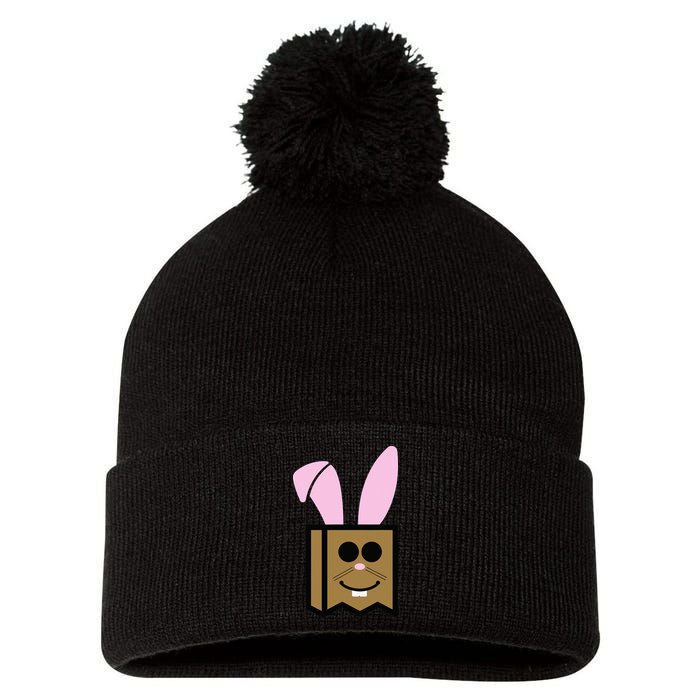 Easter bunny Mr. Mod take over 888 Pom Pom 12in Knit Beanie