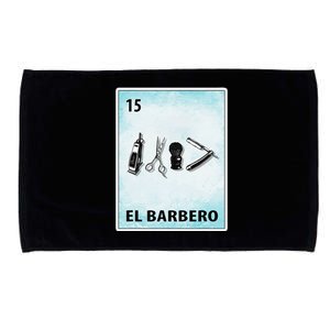 El Barbero Mexican Barber Cards Microfiber Hand Towel