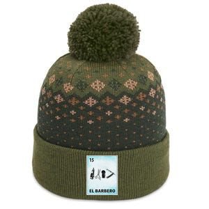 El Barbero Mexican Barber Cards The Baniff Cuffed Pom Beanie