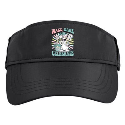 Easter Bunny Marijuana Cannabis Stoned 420 Weed Happy 420 Adult Drive Performance Visor