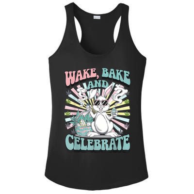 Easter Bunny Marijuana Cannabis Stoned 420 Weed Happy 420 Ladies PosiCharge Competitor Racerback Tank