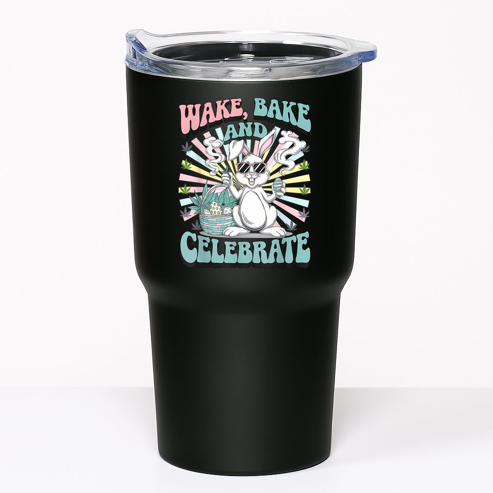 Easter Bunny Marijuana Cannabis Stoned 420 Weed Happy 420 Tumbler